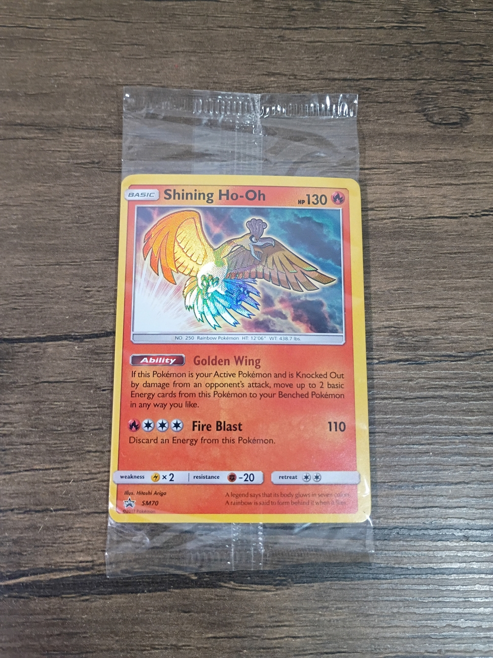 Pokémon TCG Sealed Shining Ho-Oh SM70 SM Promo Holo Card